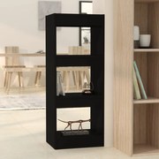 vidaXL Boekenkast/kamerscherm 40x30x103 cm spaanplaat zwart