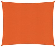 vidaXL Zonnezeil 160 g/m² 3x3 m HDPE oranje