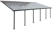 Feria Palram polycarbonaat terrasoverkapping - Canopia 3 x 8,5m grijs