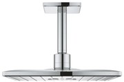 GROHE Rainshower SmartActive 310 Cube Hoofddouche - 31cm - 2 straalsoorten - plafondarm 14.2cm - chroom 26481000