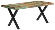 vidaXL Eettafel 180x90x76 cm massief gerecycled hout