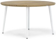Dining Tuintafel rond 130 cm Wit Montana