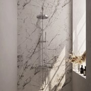 Brauer Stripe opbouw regendouche met 25cm hoofddouche en staafhanddouche chroom