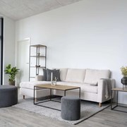 House Nordic Salontafel Avery eikenkleurig en zwart