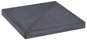 vidaXL Parasolvoetplaat vierkant 15 kg graniet zwart