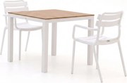+ 10% kassakorting | Diningset Forza | 2 personen polywood | Tuinset stapelbaar | 3-delig | Kees Smit Tuinmeubelen