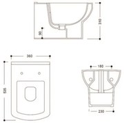 Badstuber Nero wand toilet inclusief toiletzitting