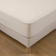 Matrasbeschermer van bio katoenjersey, waterdicht, maximale hoogte 22 cm