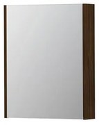 INK SPK2 Spiegelkast - 60x14x74cm - 1 deur - dubbelzijdige Spiegel - schakelaar en stopcontact - MFC Koper eiken 1105117