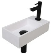 INK Versus Fonteinpack - Polystone - rechts fonteinkraan - designsifon - afvoerplug - incl bevestiging 1805136