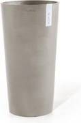 Ecopots bloempot Amsterdam Extra High 90 - Rond - Taupe - Diameter 49,8 x H91 cm