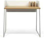 TemaHome Volga Compact Bureau Wit Met Eiken - 90 X 60cm.