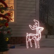 vidaXL Kerstfiguur rendier inklapbaar met 192 LED's warmwit