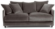 Omvormbare compacte bank. stonewashed fluweel, Lazare