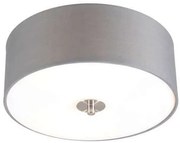 Landelijke plafondlamp grijs 30 cm - Drum