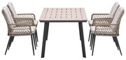 Garden Impressions Kalibo tuinset 5-delig - Penedo tuintafel 160x90 cm