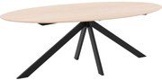 Goossens Excellent Eettafel Ferris Piramide Poot, Ovaal 220 x 120 cm