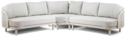 Hoek loungeset 5 personen Aluminium/rope Taupe  Santika Furniture Santika