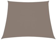 vidaXL Zonnezeil trapezium 3/5x4 m oxford stof taupe