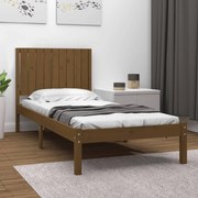 vidaXL Bedframe massief grenenhout honingbruin 90x200 cm