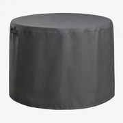 Beschermhoes Voor Ronde Tuintafel Otley Grijs – Antraciet & Ø130 Cm - Sklum