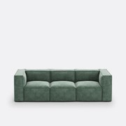 Modulaire bank, 3-zit, getextureerd fluweel, Seven