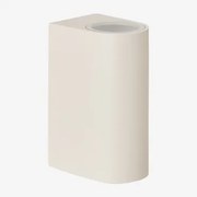 Buitenwandlamp In Aluminium Met 2 Pevot Lichtpunten Tapioca Beige & ↑15 Cm - Sklum
