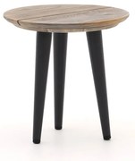 Bijzettafel tuin ROUGH | Rond  | Tuintafel Teakhout | Ø40cm | Kees Smit Tuinmeubelen