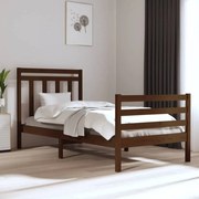 vidaXL Bedframe massief hout honingbruin 75x190 cm 2FT6 Small Single