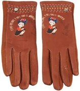 Handschoenen Bruin Frida Kahlo  Complementos señora  k0350 cuero