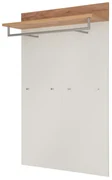 Germania Kapstok Topix 96x29x147 cm wit en eikenkleurig
