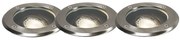 Set van 3 buiten grondspots staal verstelbaar IP65 - Delux Modern GU10 IP65 Buitenverlichting