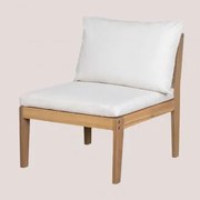 Modules Voor Tuinset In Filips Acaciahout Gardenia Wit & Fauteuils - Sklum