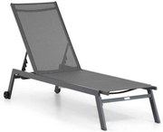 Lifestyle Garden Furniture Ultimate Ligbed Met Wiel Aluminium/textileen Grijs