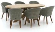 Intenso Tropea/ROUGH-Y Ellips 200cm dining tuinset 7-delig