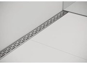 Easy Drain Compact Wall afvoergoot enkele plaat met zijuitloop 6x70cm 30mm RVS EDCOMW700-30