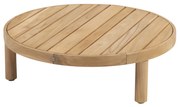4 Seasons Outdoor Finn loungetafel teak Ø 80 x 25 cm SALE Loungetafel houtkleur weerbestendig