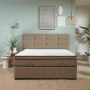 Boxspring Met Opbergruimte 160x200 Beige