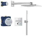 GROHE Grohtherm Smartcontol Perfect Cube Doucheset - inbouw thermostaat - hoofdoucheset - 31cm - chroom 34873000