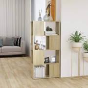 vidaXL Boekenkast/kamerscherm 60x24x124,5 cm spaanplaat sonoma eiken