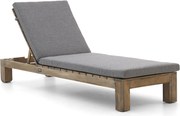 + 15% kassakorting | Verstelbaar ligbed ROUGH  | Teakhout | Grijs - Antraciet/Old Teak Greywash | Ligstoel tuin | Strandbed  | Kees Smit Tuinmeubelen