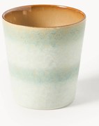 Handbeschilderde beker 70's met reactief glazuur