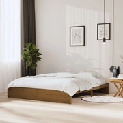 vidaXL Bedframe massief hout honingbruin 180x200 cm 6FT Super King