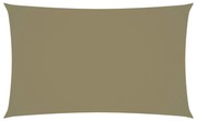 vidaXL Zonnescherm rechthoekig 3x6 m oxford stof beige