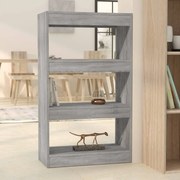 vidaXL Boekenkast/kamerscherm 60x30x103 cm spaanplaat grijs sonoma