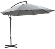 Garden Impressions Athene zweefparasol Ø300 cm - licht grijs