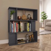 vidaXL Boekenkast/kamerscherm 80x24x96 cm bewerkt hout grijs