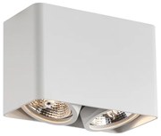 Design opbouwspot wit GU10 70mm 2-lichts draai- en kantelbaar - Vox