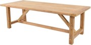 Lesli Living  Tuintafel - Gerecycled Teak - Castle - 240x100x76 cm - Lesli Living