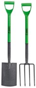 Draper Tools Tuinvork en spade set 28x18 cm koolstofstaal 16566